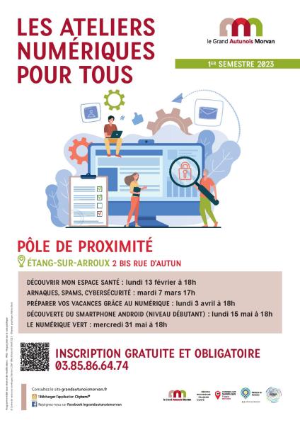 Ateliers numériques février à mai 2023
