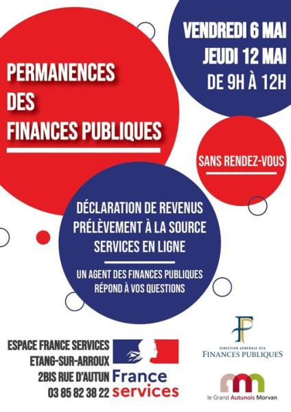 Affiche Permanences des finances publiques