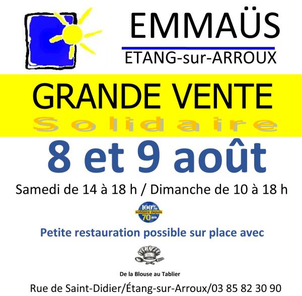 Affiche Grande vente Emmaüs 2026