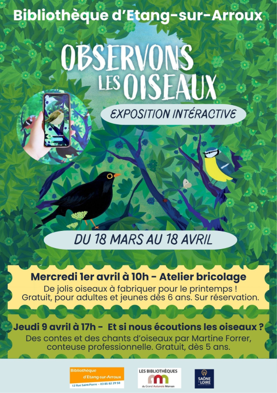 Affiche exposition oiseaux 2026