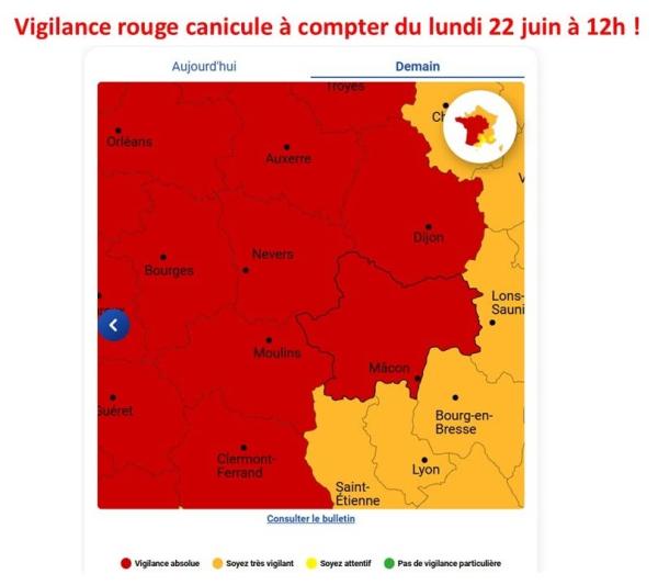 Vigilance rouge canicule