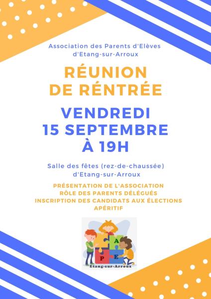 Réunion de rentrée 2023 APE